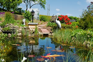 schöner Gartenteich schöner Gartenteich