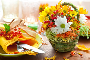 Tischdekoration im Herbst Tischdekoration im Herbst