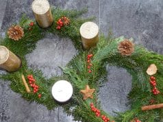 Adventskranz basteln