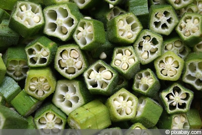 Okra-Schoten