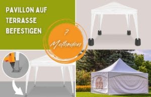 Pavillon befestigen