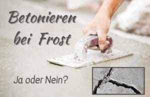 Betonieren bei Frost