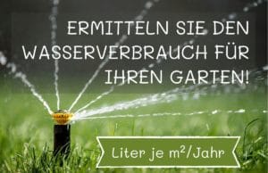 Wasserverbrauch im Garten