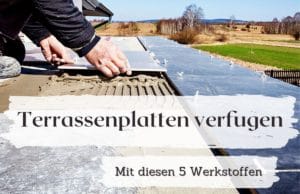 Terrassenplatten verfugen