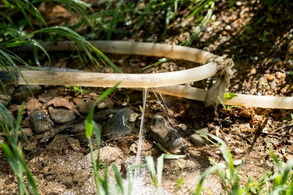 Gartenschlauch tropft