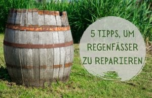 Regenfass reparieren