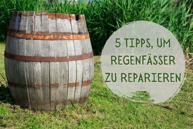 Regenfass reparieren