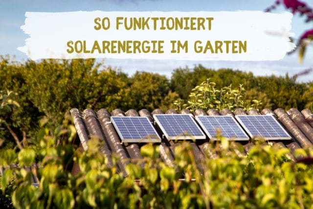 Solarenergie im Garten