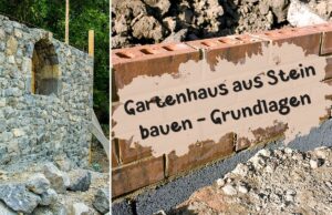 Gartenhaus aus Stein bauen