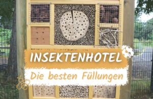 Insektenhotel mit Füllmaterial