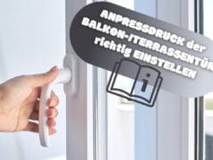 Anpressdruck Balkontür richtig einstellen