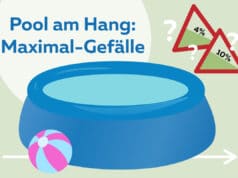 Pool am Hang aufstellen - Maximales Gefälle