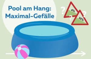 Pool am Hang aufstellen - Maximales Gefälle