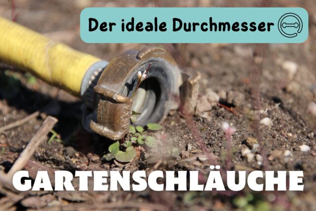 Gartenschlauch auf Erde