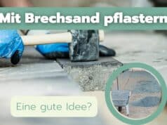 Mit Brechsand pflastern