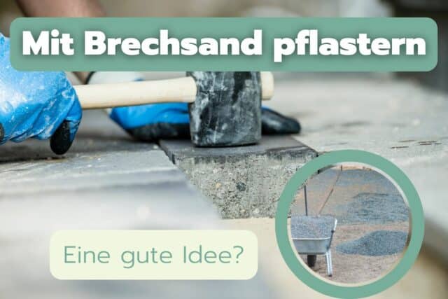 Mit Brechsand pflastern