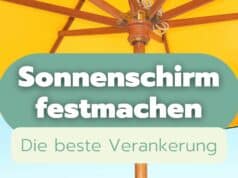 Sonnenschirm festmachen